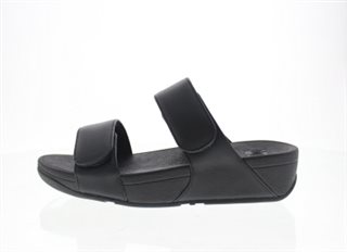 Lulu Adjustable Leather Slides